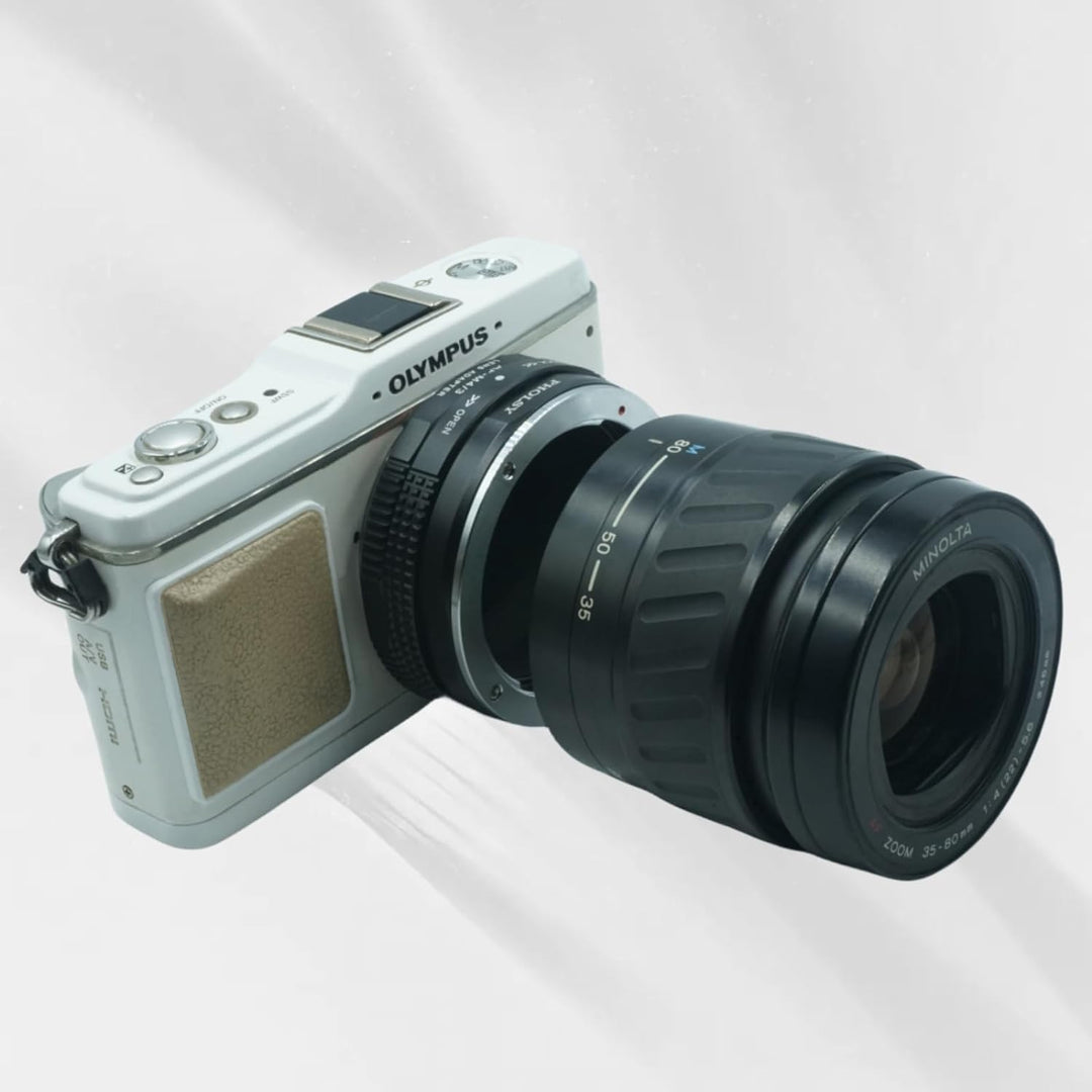 PHOLSY Objektivadapter mit Blendenring AF auf MFT Kompatibel mit Sony A Minolta AF Mount Objektiv au