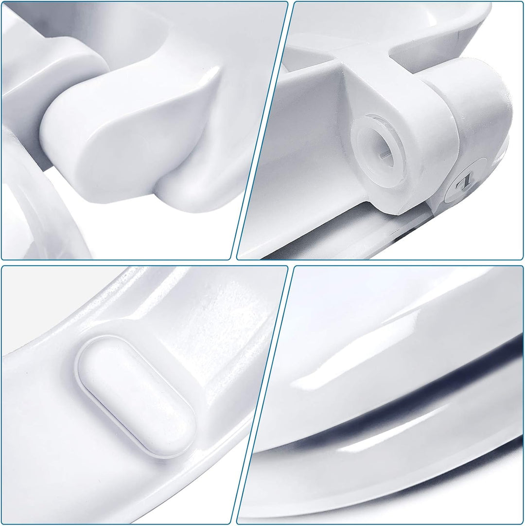 Aufun Toilettendeckel Absenkautomatik WC Sitz Klobrille mit Softclose Toilettensitz aus Hartplastik