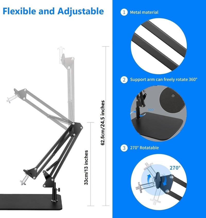 AYIZON Tisch-Webcam-Ständer, Webcam-Arm-Halterung für Logitech Webcam C920 C930 C922 StreamCam C925e