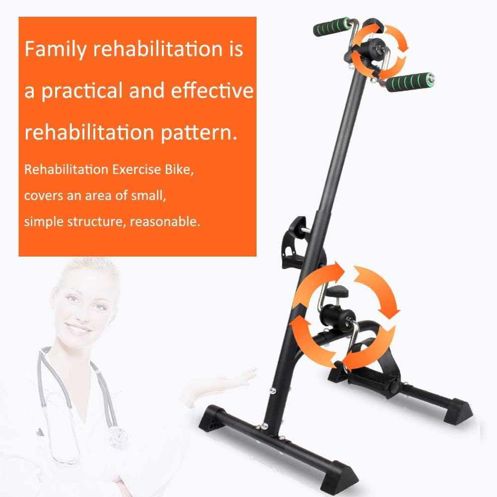Pedal Exerciser Bike Hand Arm Leg and Knee Peddler Adjustable Fitness Equipment for Seniors, Elderly