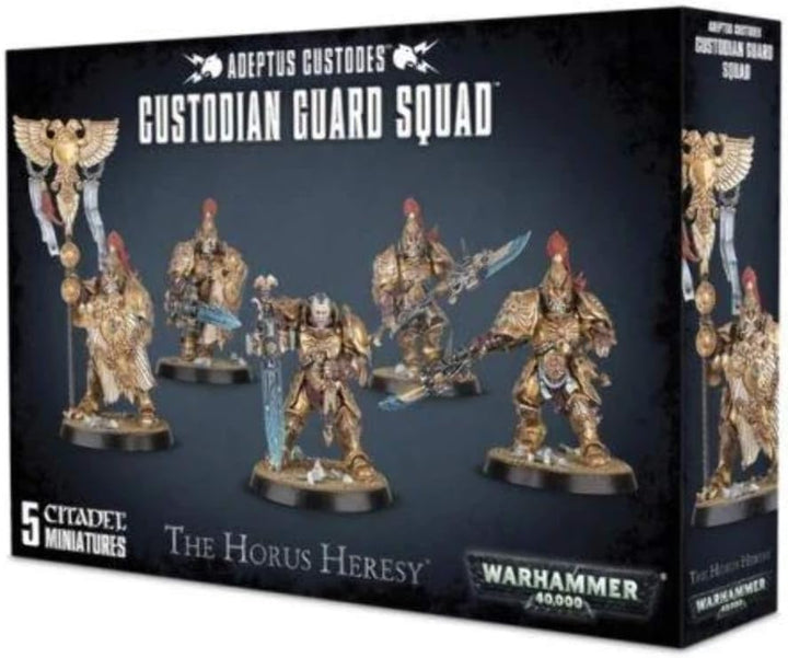 Games Workshop Warhammer 40k - Adeptus Custodes Custodian Guard, Schwarz