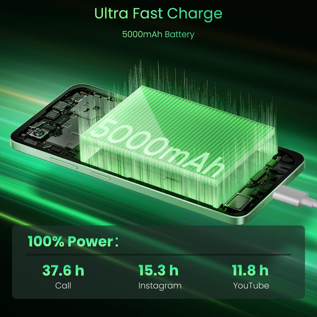 realme 14x 5G Smartphone 8+256GB, Green, 6.67 Zoll Bildschirm, 120Hz Display, 5000mAh Akku, 50MP KI-