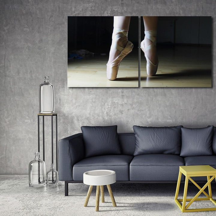 Feeby. Wandbilder - 2 Teile - 180x90 cm - quadratische Form Bilder Kunstdrucke Deko Panel BALLETT, B