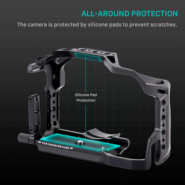 Tilta R8 Cage Full Camera Cage Compatible with Canon R8 with EF-R Mount Adapter Support,Micro HDMI a