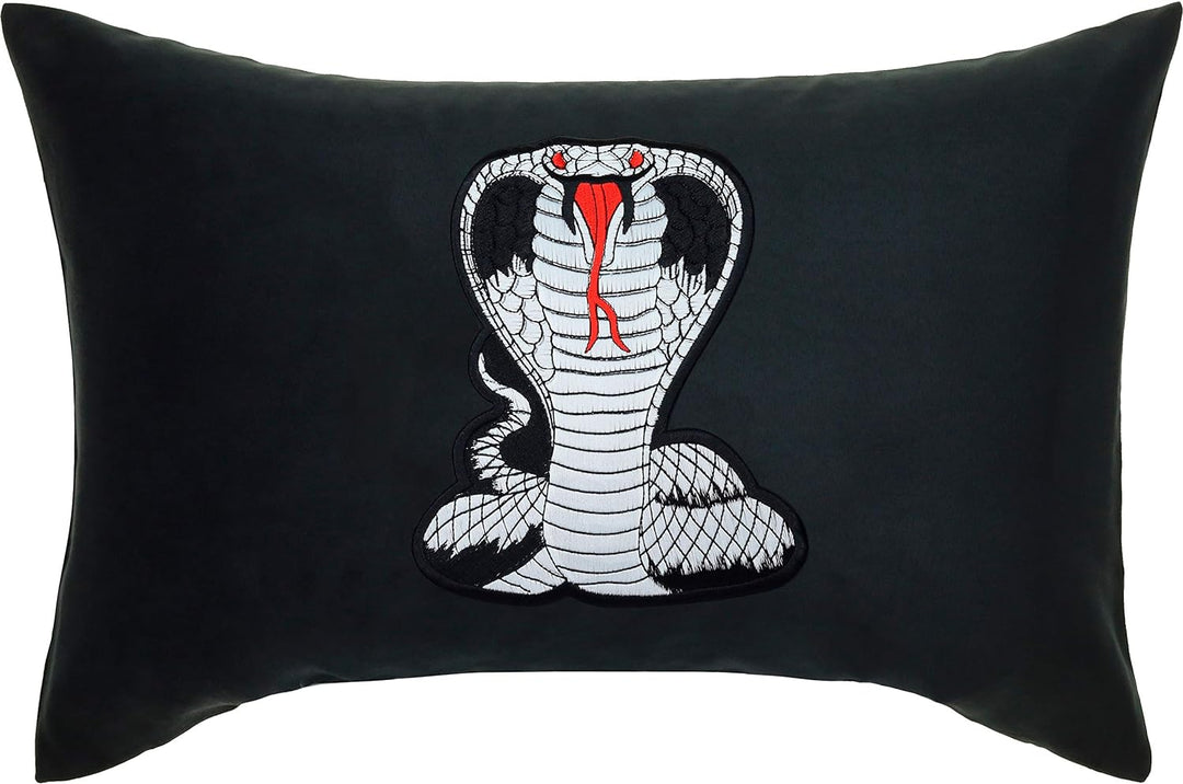 EXPRESS-STICKEREI King Cobra Kissen mit Schlange Kissenbezug | Spezialeinheit Kobra Dekokissen mit F