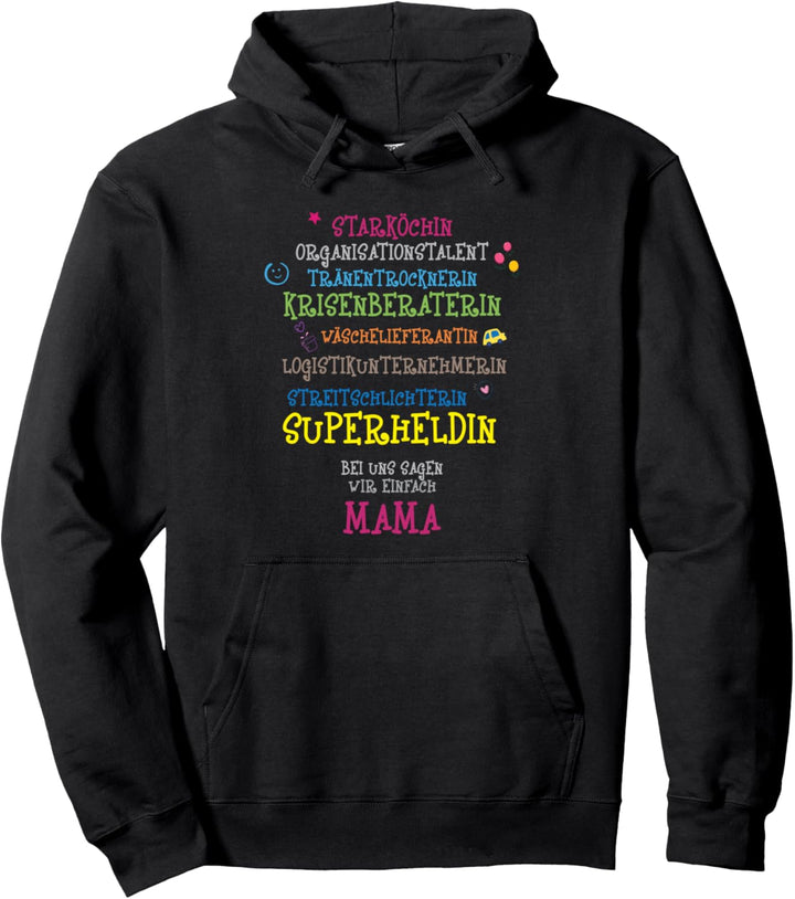Mama Muttertag Geschenk Superheldin Mutter Bekleidung Damen Pullover Hoodie