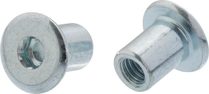 100x Hülsenmuttern Innensechskant Flachkopf Kugelkopfmutter M8 19x16 M8 19x16 100, M8 19x16 100