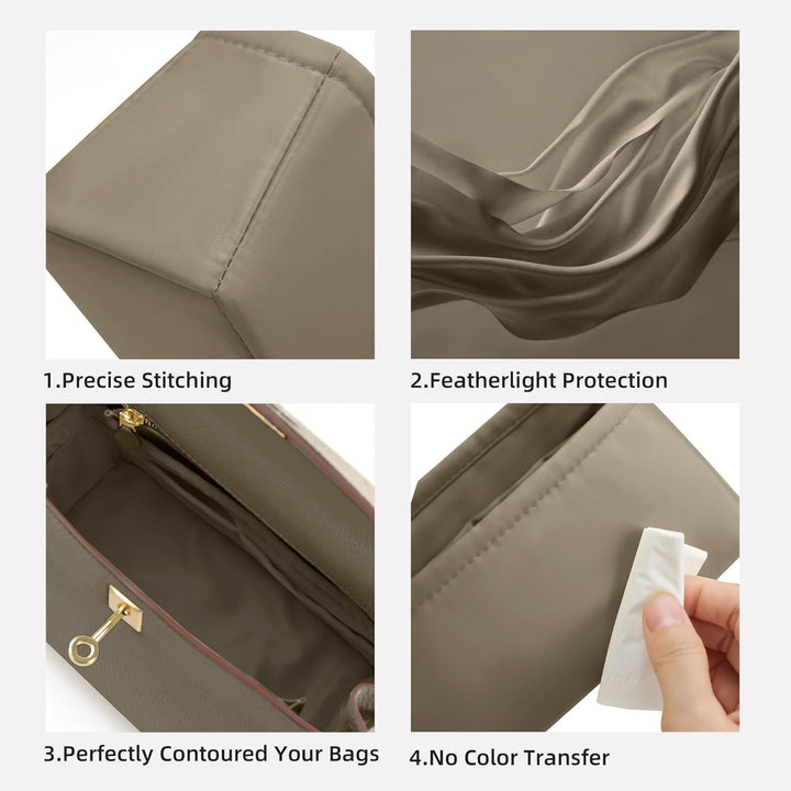 DGAZ Handtaschen Organizer Seide für Birkin 25/30/35/40 Taschen, Taschenorganizer Tasche in Tasche O