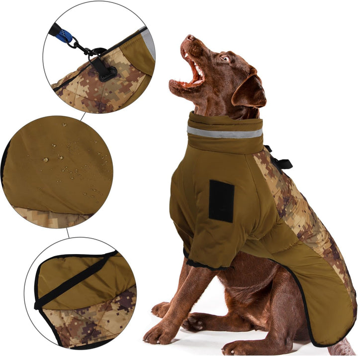 OCSOSO Hundemantel Winter, Hundejacke Hundepullover für Kleine Mittlere Grosse Hunde - Wasserdicht W