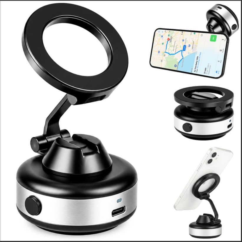 Handy Halterung Elektrisch, Handy Halterung Auto, Selbstansaugende Handyhalterung Auto Magnet Mit Va