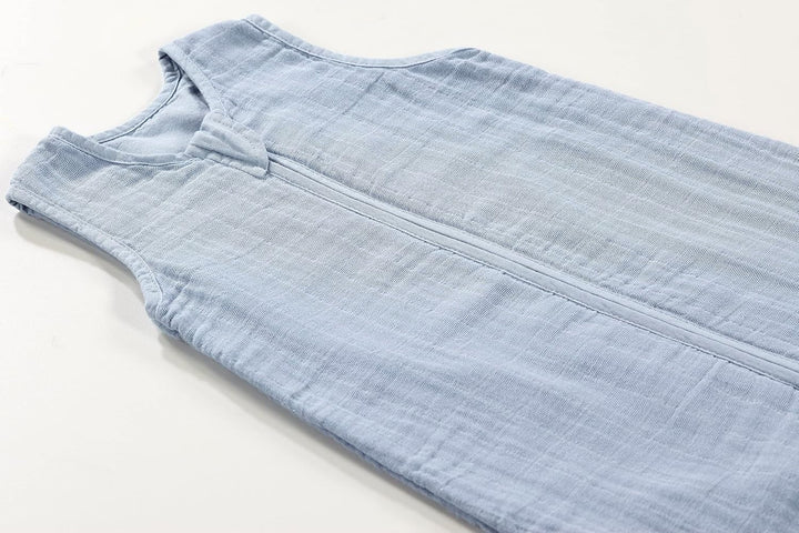 Alvi Babyschlafsack Mull atmungsaktiv mit Babylöffel DeinKinderland| Baby-Schlafsack ärmellos Jungen