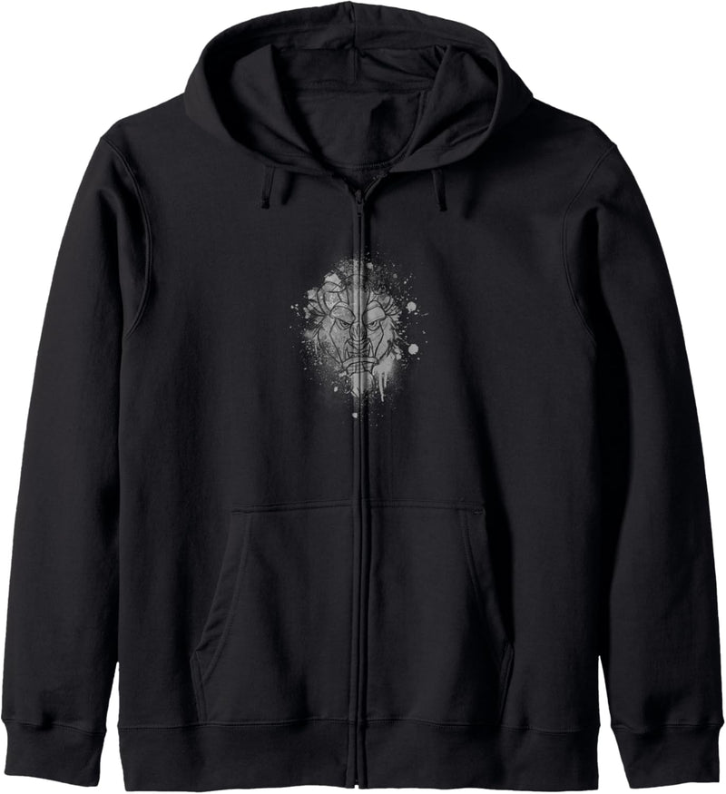 Disney Beauty And The Beast Ink Splatter Beast Kapuzenjacke