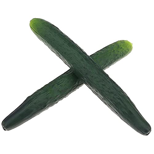 2 PCS Künstliche Soft PU Gurke Dekoration Haushalt Party Gefälscht Grün Realistisch Gemüse Faux Mode