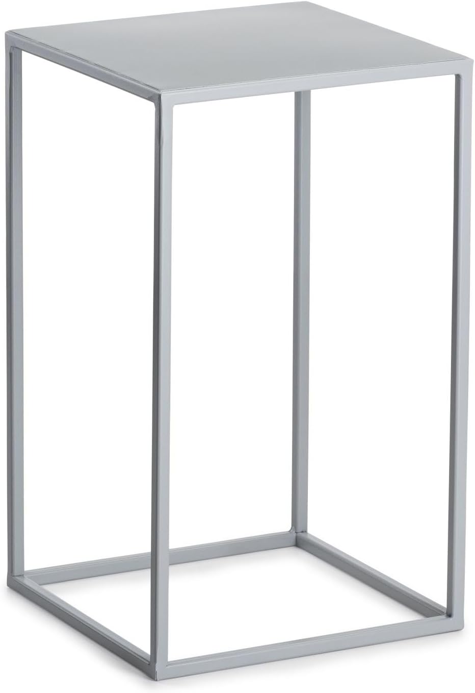 Blumenständer Metall Grau 46 cm Hoch - Solider und Robuster Blumenhocker Metall - Pflanzenständer fü