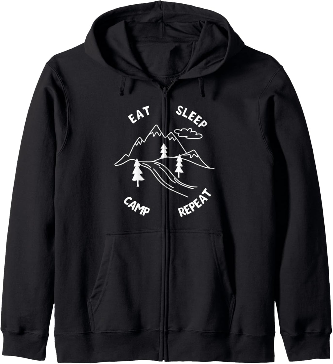Lustiger Spruch Camping Zitat Natur Wald Kapuzenjacke