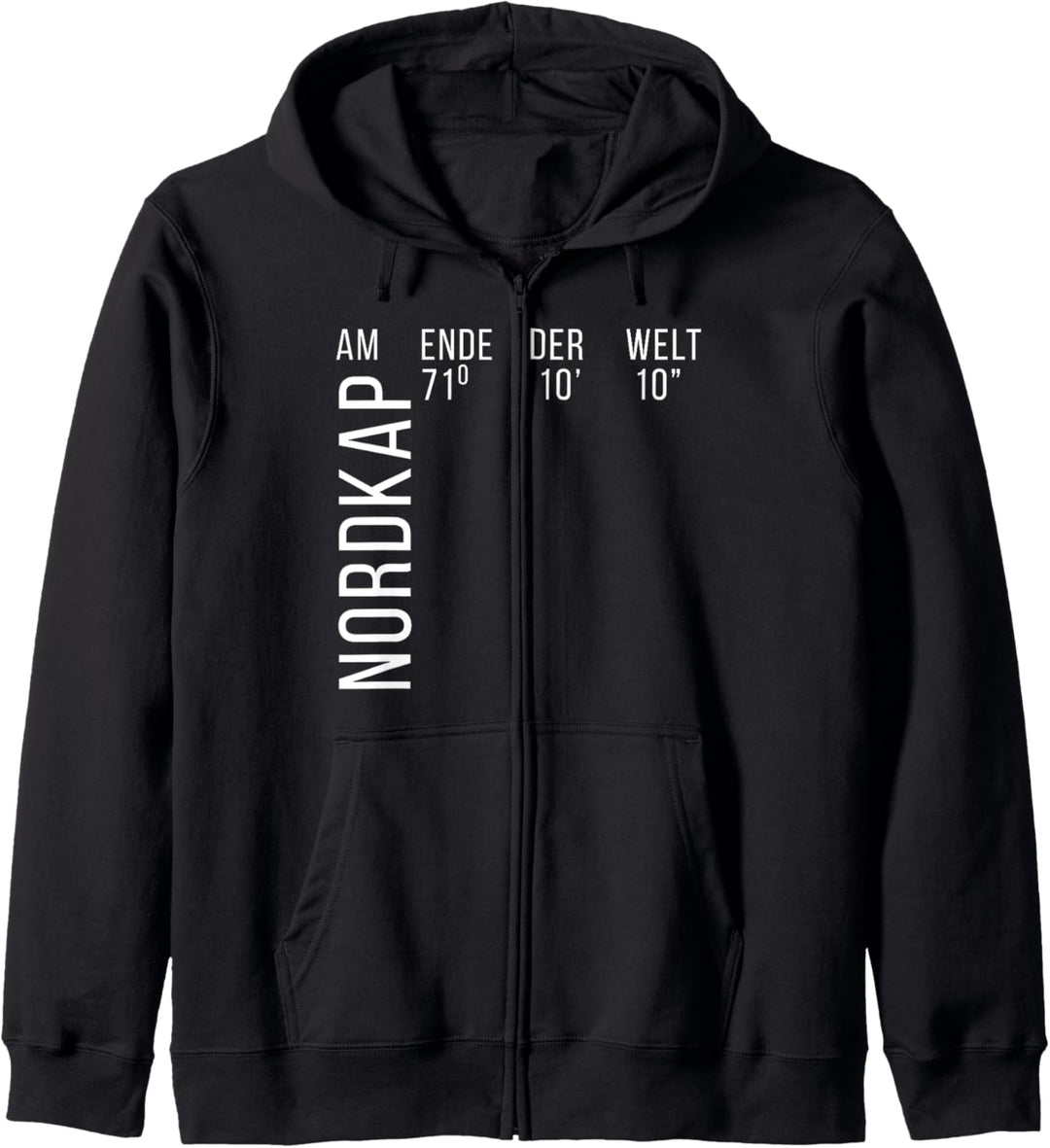 Nordkap Am Ende Der Welt Skandinavien Norwegen Koordinaten Kapuzenjacke