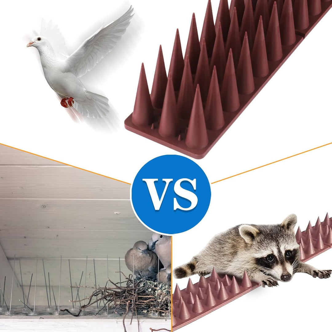 CIIC Taubenabwehr Spikes，5.7 Meter Vogelabwehr Taubenschutz Taubenspikes Vogelschutz Kunststoff für