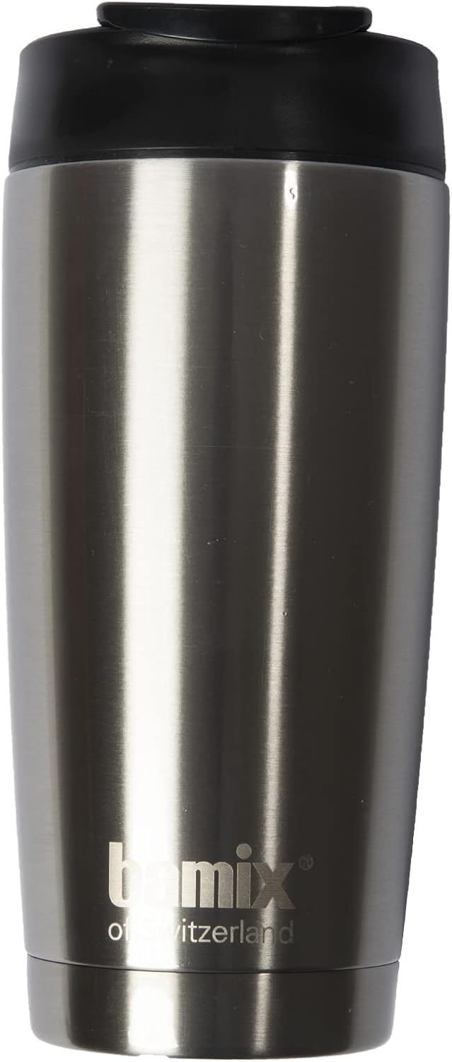bamix Stabmixer Set M200 toGO inkl. Multifunktionsmesser, 4 Aufsätze, Isolierbecher, Smoothies Rezep