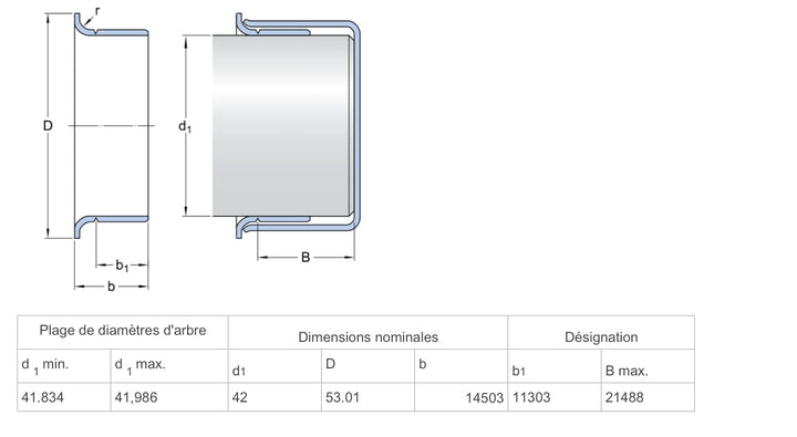 SKF 99166 Speedi Ärmel, Ssleeve Stil, Zoll, 1650 in Schaft Durchmesser, 0.445 in Breite