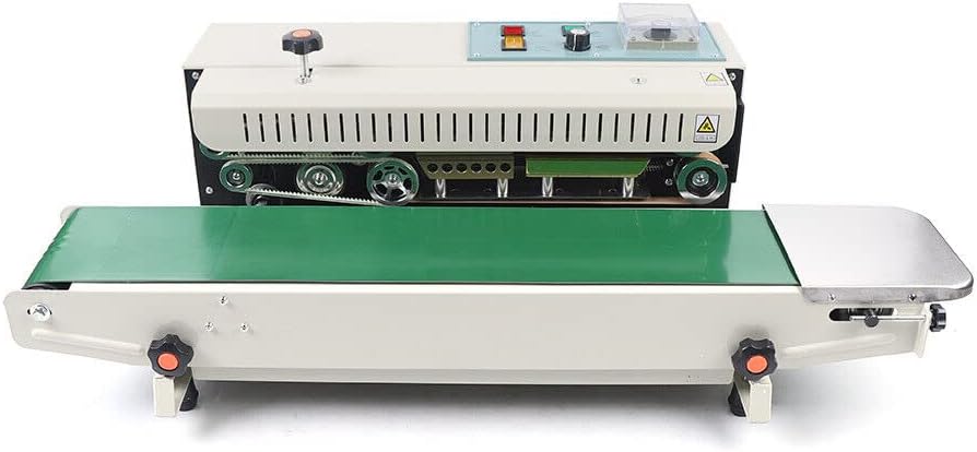 500W Automatisch Durchlaufsiegelgerät Folienschweissgerät Horizontal Kontinuierlich Plastiktüte Sieg