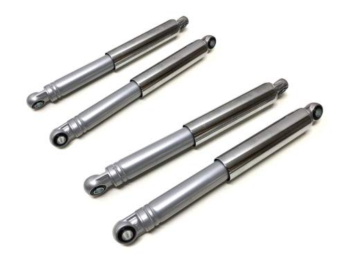 Stossdämpfer Set Vorne 290mm + Hinten 370mm Grau Chrom für DKW Hercules Typ 220