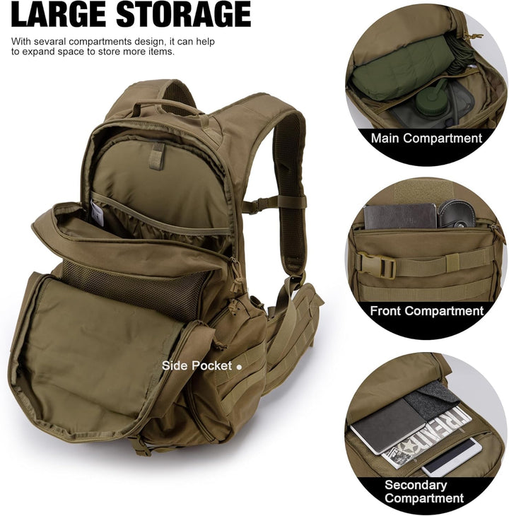 Mardingtop 18L/28L Rucksack Taktischer Trekkingrucksacke Rucksäck Outdoor Wanderrucksäcke für Campin