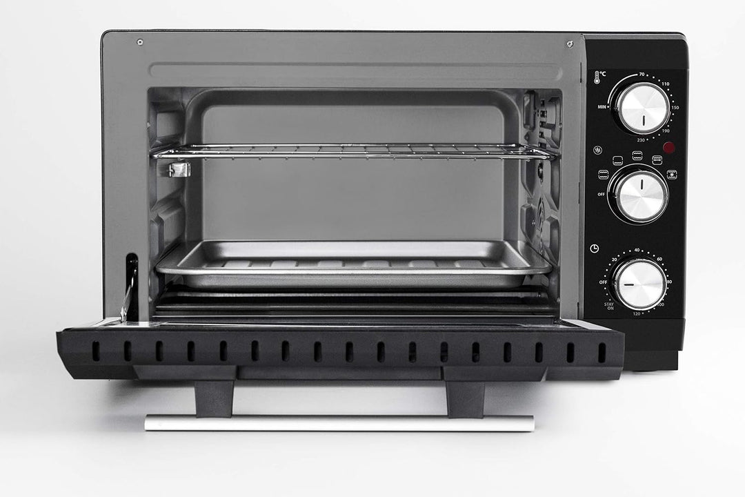 CASO TO 20 - Design Backofen, 5-fach Funktion: Umluft, Drehspiess mit Motor, Oberhitze, Unterhitze,