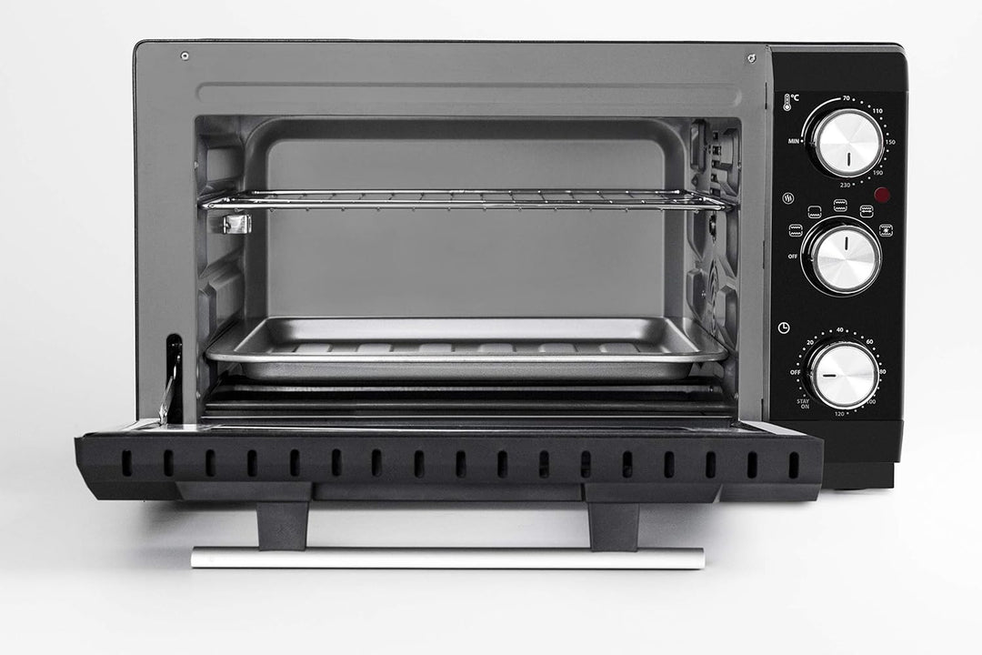 CASO TO 20 - Design Backofen, 5-fach Funktion: Umluft, Drehspiess mit Motor, Oberhitze, Unterhitze,