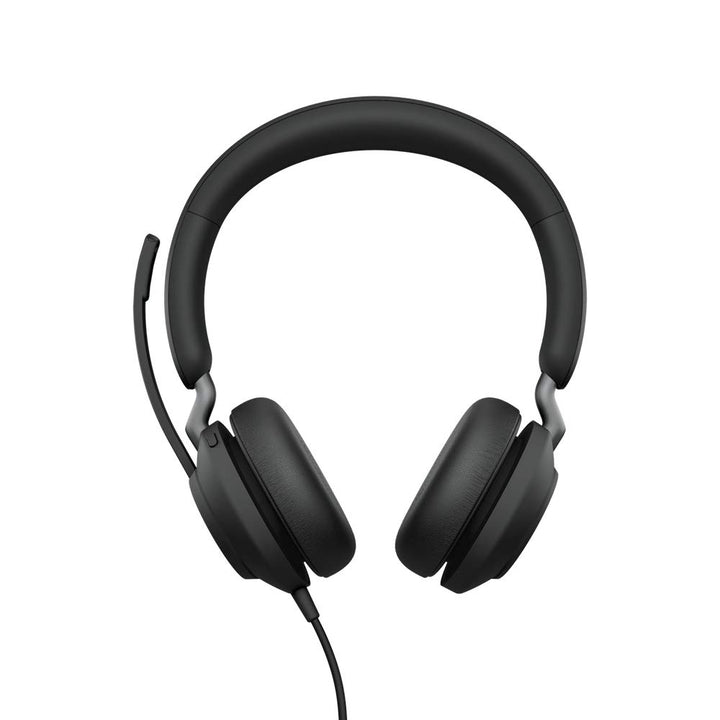 Jabra Evolve2 40 PC Headset – Noise Cancelling Microsoft Teams Certified Stereo Headphones With 3-Mi