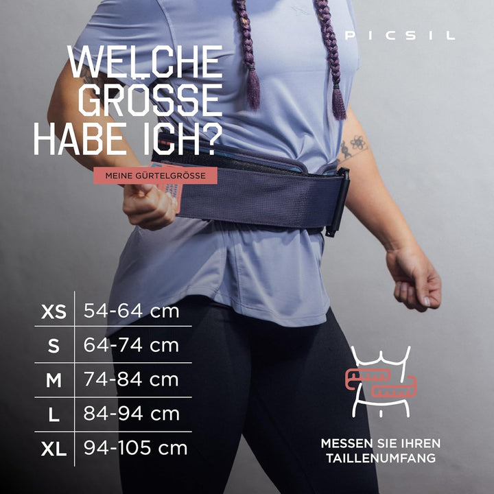 PICSIL - Lendenwirbelgurt Lockpro aus Neopren, Flexibler Support für Cross Training, Functional & Po