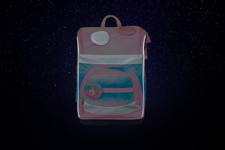 Baagl Schulranzen Mädchen Set 3 Teilig (Zippy Schultasche für 1. Klasse, Mäppchen, Turnbeutel), Grun