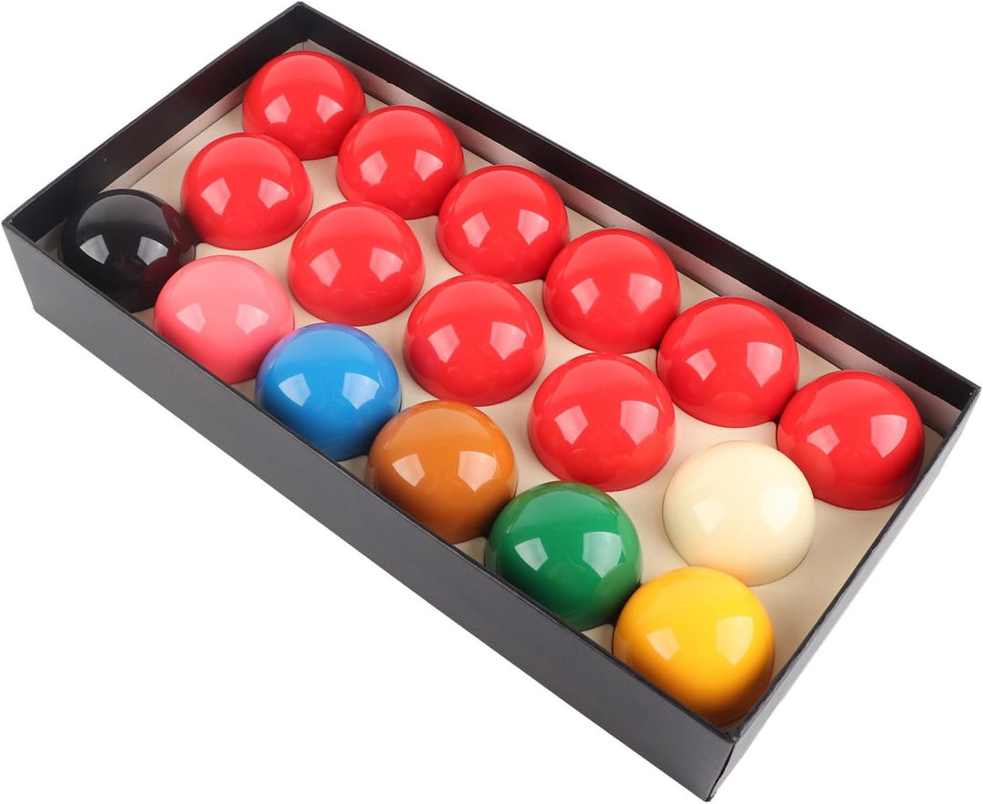 Snooker Kugeln Set 57,2 mm, 17 Stück Harz Snooker Balls Set für Britisches Billard Wettbewerbe und F