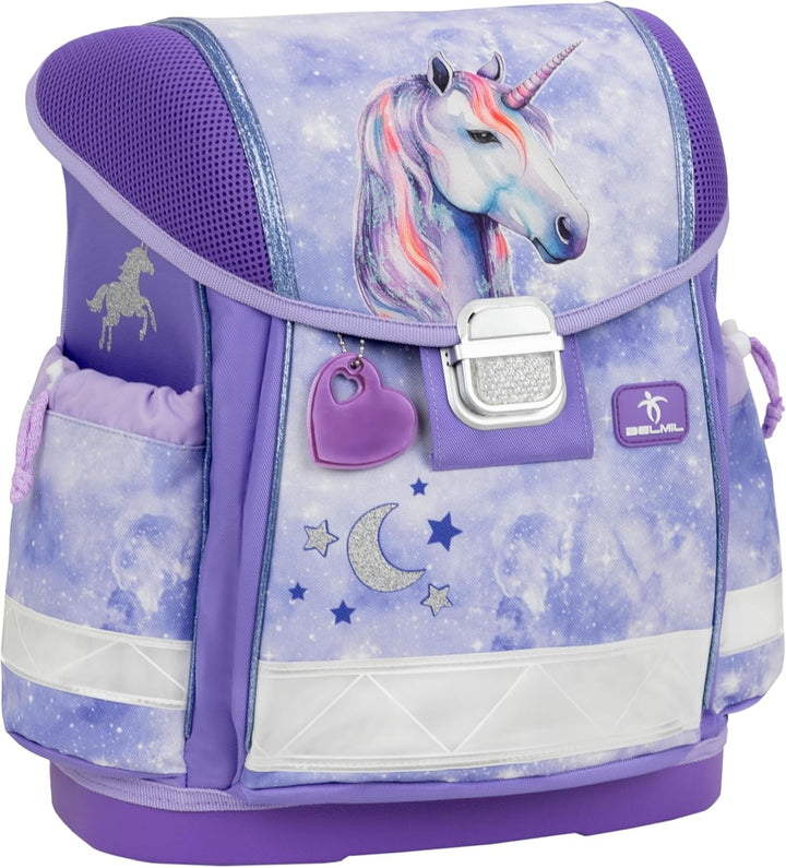 Belmil Classy Schulranzen Set 4 - teilig (403-13/AG/S) M Mistyc Luna, M Mistyc Luna