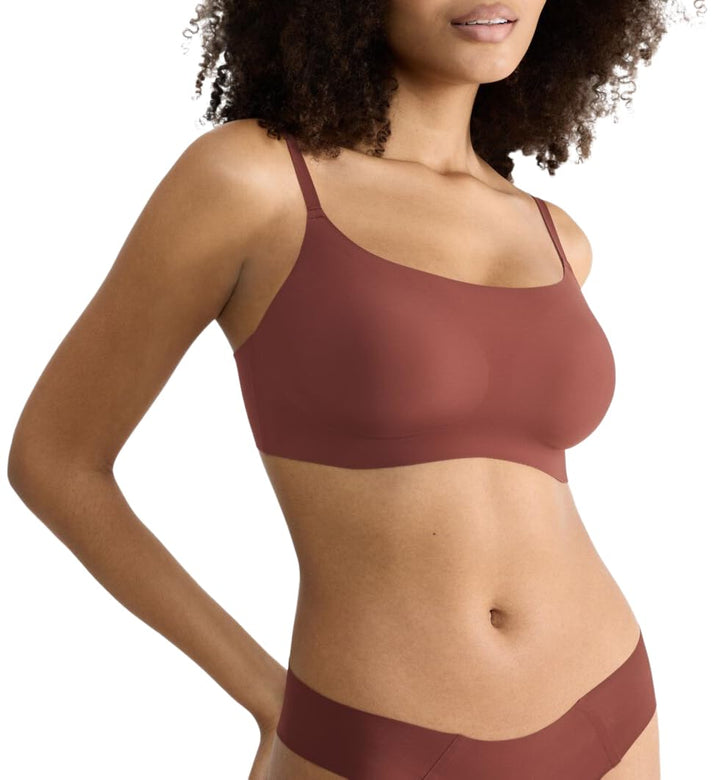 Sloggi Damen Bügelloser BH Zero Feel 2.0 Ultra Bra XL Burnt Henna, XL Burnt Henna