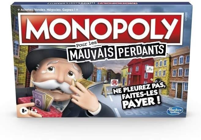 Monopoly Jeu Hasbro Edition Mauvais Perdants Frankreich Multi, Frankreich Multi