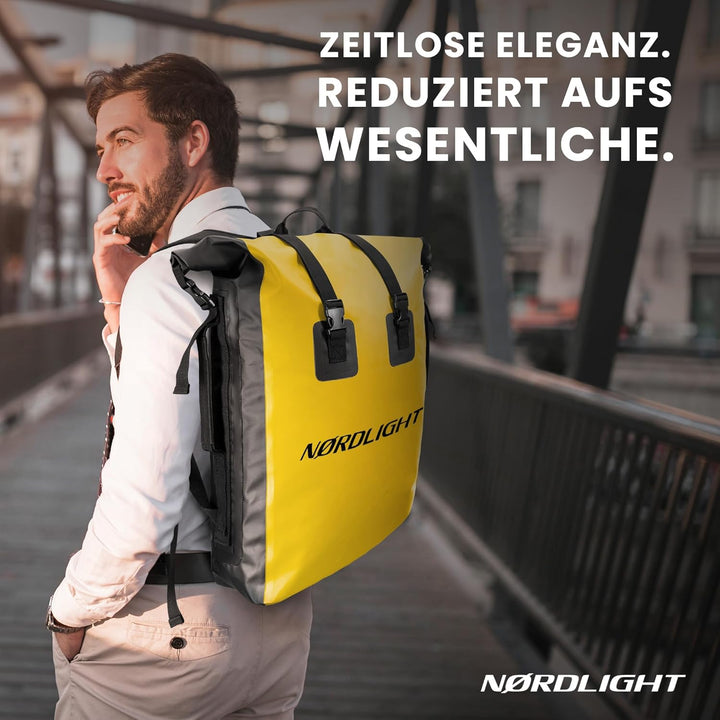 Nordlight Wasserdichter Rucksack Dry Bag 35l - Roll Top Rucksack mit gepolstertem Tragegurt, wasserd