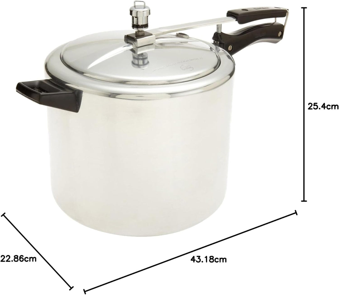 HAWKINS Classic CL65 Schnellkochtopf, 6,5 l, Aluminium, klein, silberfarben, 6.5 liters, Silver 6.5