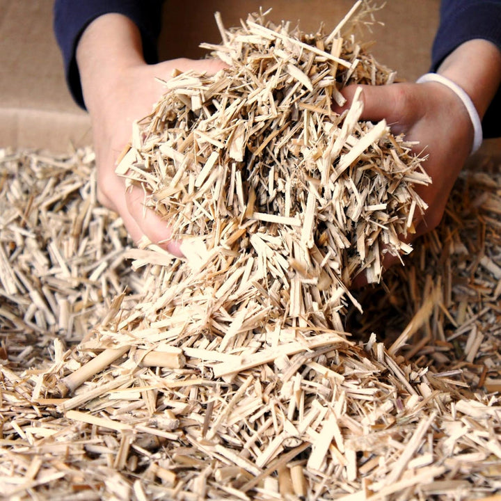 Jumbogras® Kleintier-Einstreu aus Miscanthus/Elefantengras/Chinagras-Häcksel, extrem saugfähige Häck