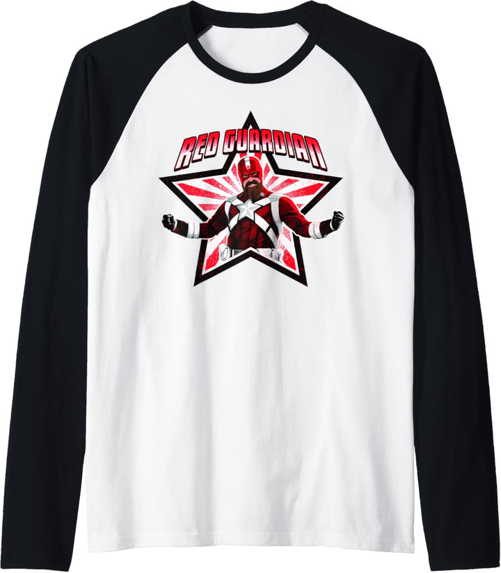 Marvel Black Widow Red Guardian Star Raglan