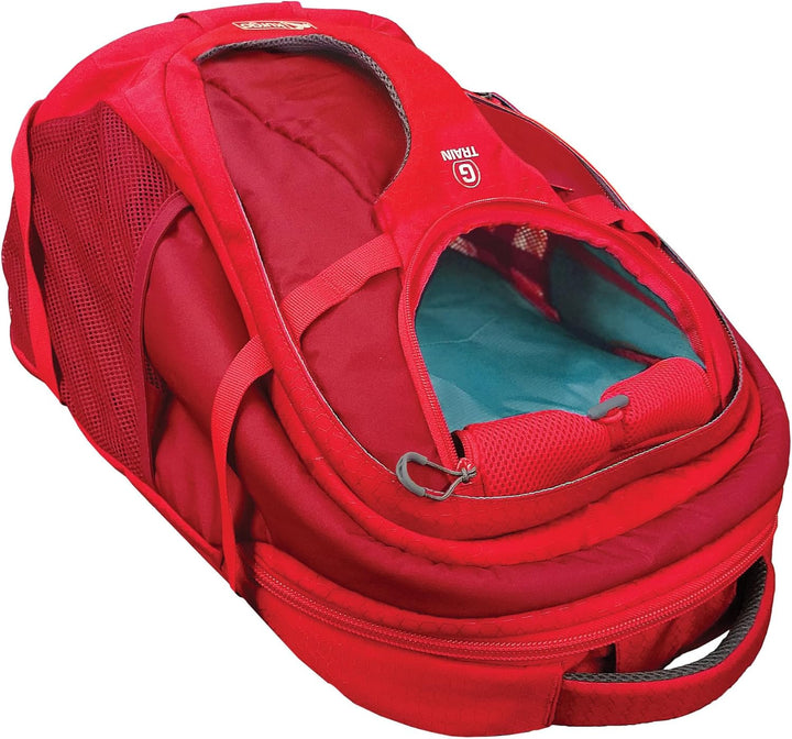 Kurgo G-Train Rucksack, Mit integriertem Hundefach, Wasserfester Boden, Mit Flaschenhaltern, Für Hau