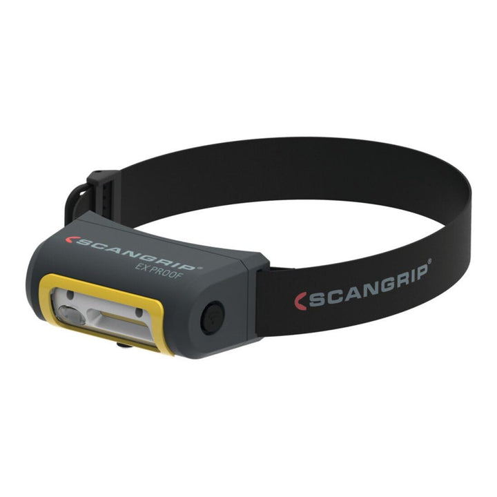 Scangrip 03.5606 Zona ATEX Stirnlampe LED COB wiederaufladbar EX-View, schwarz gelb