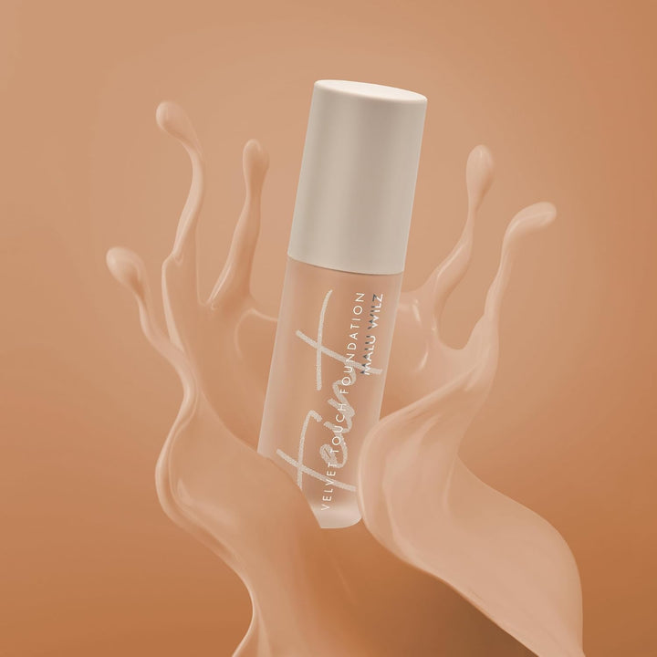 Malu Wilz Velvet Touch Foundation Very Deep Honey 30ml I Skincare Creme Make up für makellosen Teint
