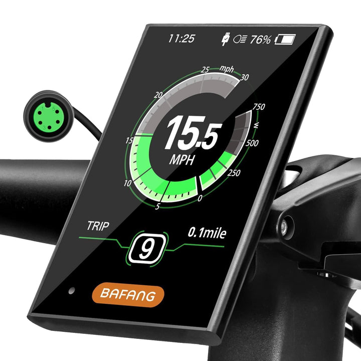 BAFANG 3.5in eBike Display DPC18 für BBS01B BBS02B BBSHD Mid Motor 0-9 Pedal Assist Levels eBike Com