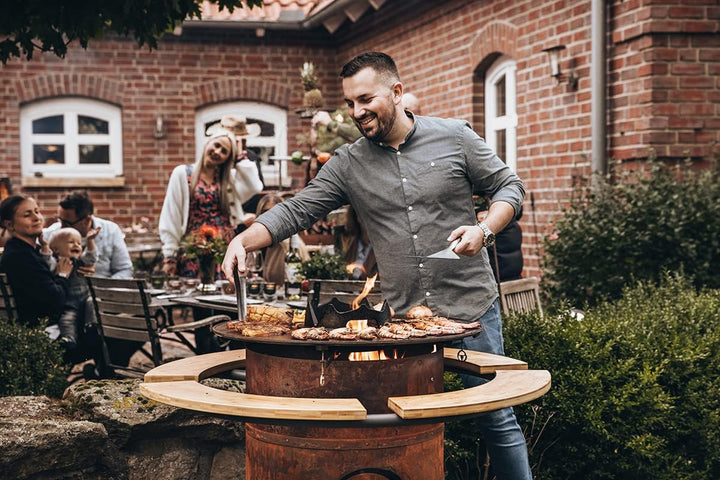 Moesta BBQ 19504 Simple BBQ Spachtel – 58 cm – aus Edelstahl für Feuerplatten-Grills – Barbecue Zube