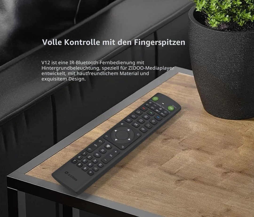 zidoo V12 Bluetooth und Infrarot Version für Zidoo Z9S Z9X Z10 Z10pro X20 X20pro Z1000 Z1000pro und
