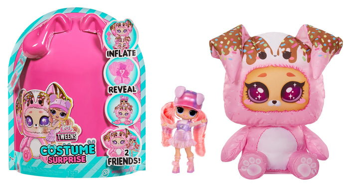 L.O.L. Surprise! Tweens Costume Surprise Ali Dance Modepuppe mit Aufblasbarem Rosa Welpenkostüm und