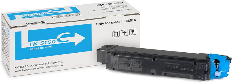 Kyocera TK-5150C Toner Cyan. Original Tonerkartusche 1T02NSCNL0. Kompatibel für ECOSYS M6035cidn, M6