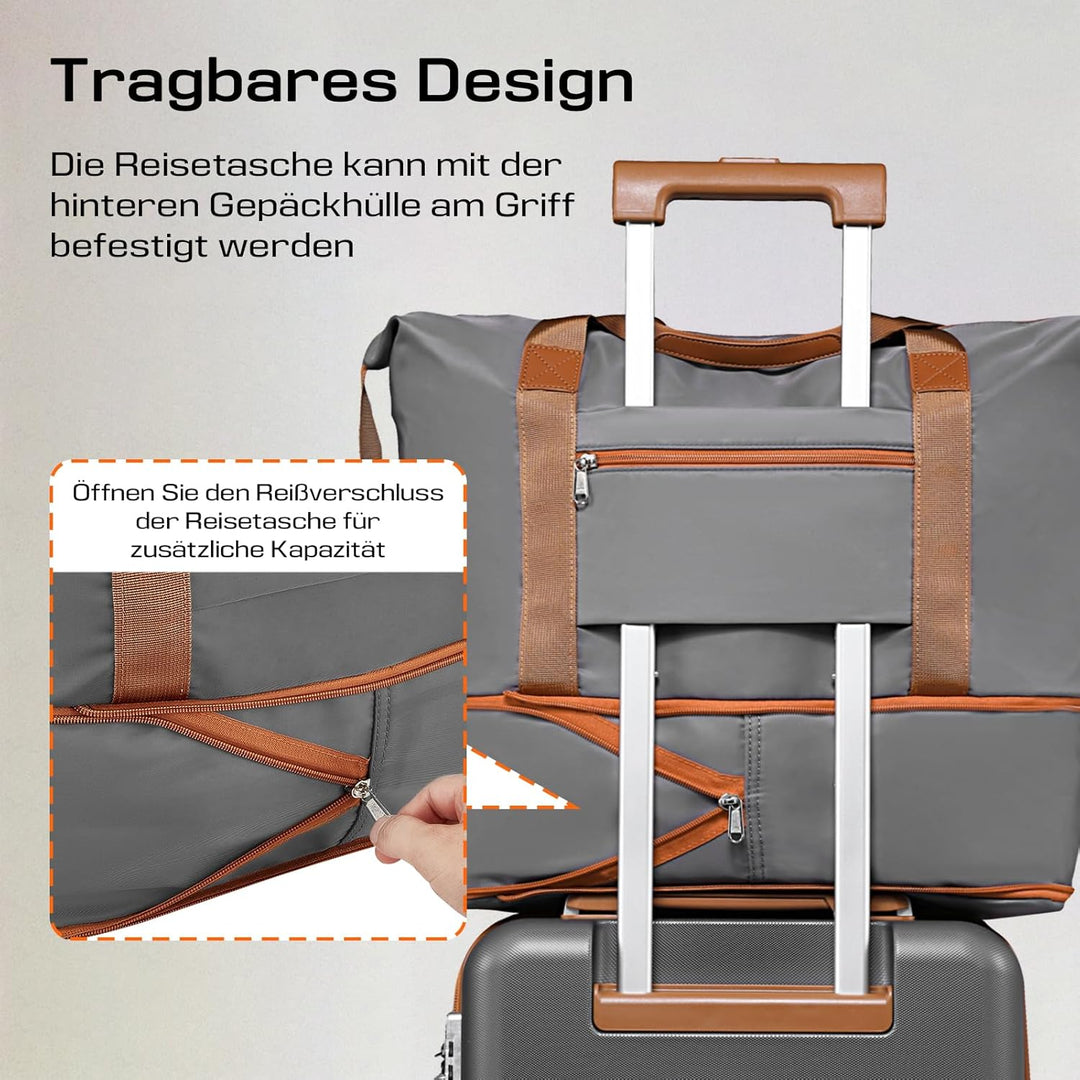 Joyway Koffer Trolleys Handgepäck Koffer, Hartschalen Reisekoffer mit 4 Rollen und TSA Schloss, Erwe