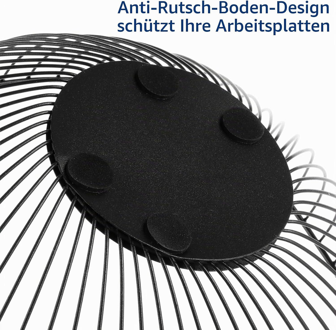 3 Stück Obstschale Schwarz, 25,5x8cm Obstschalen Metall, Obstschale Modern, Fruit Bowl Basket, Obstk