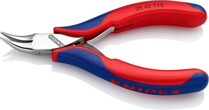 Knipex Elektronik-Greifzange mit Mehrkomponenten-Hüllen 115 mm (SB-Karte/Blister) 35 42 115 SB